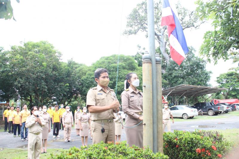  กิจกรรมเข้าแถวเคารพธงชาติ เทศบาลตำบลสามขา